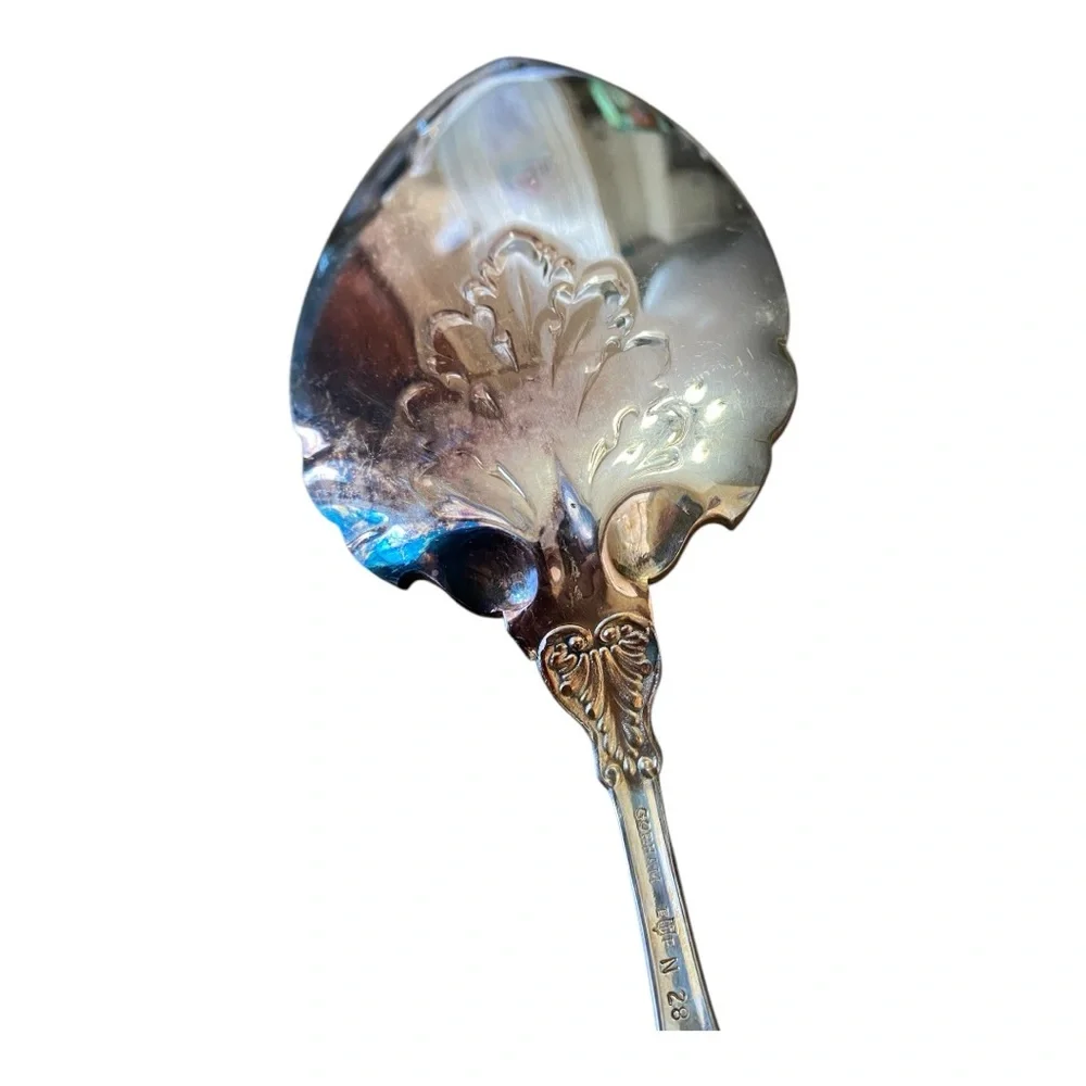 Vintage Gorham Imperial Chrysanthemum Silverplate Pie Pastry Cake Server 10